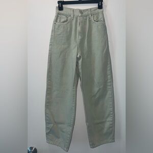 Sage wide leg Jeans